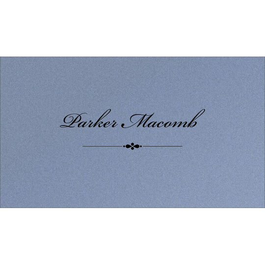 Elegant Script Double Sided Shimmer Contact Cards